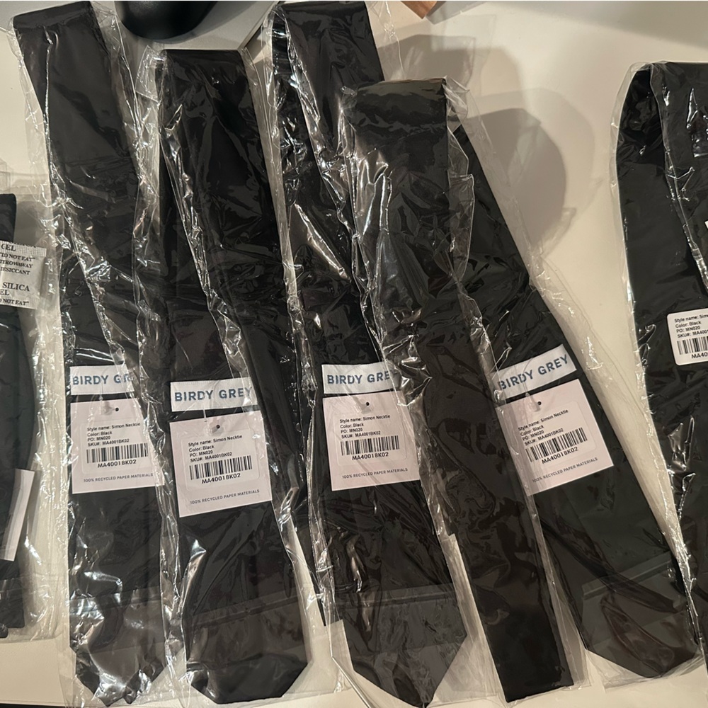 Black Birdy Grey Ties and Bow Ties